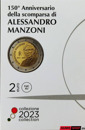 Taliansko 2 euro 2023 - Manzoni - COIN CARD