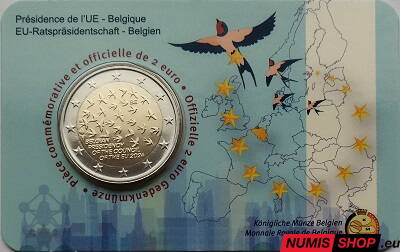 Belgicko 2 euro 2024 - Predsedníctvo - COIN CARD (FR/D)