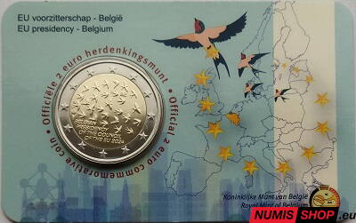 Belgicko 2 euro 2024 - Predsedníctvo - COIN CARD  (NL/EN)