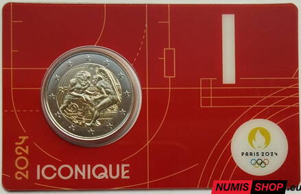 Francúzsko 2 euro 2024 - OH Paríž 2024 - I - COIN CARD 