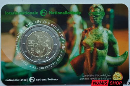 Belgicko 2 euro 2025 - Národná lotéria - COIN CARD - (FR/D)