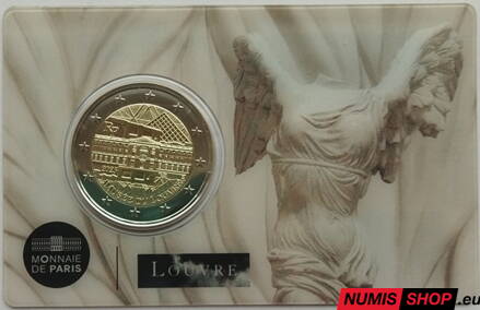 Francúzsko 2 euro 2025 - Louvre - Victoire de Samothrace - COIN CARD