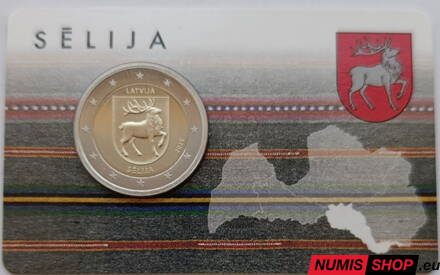 Lotyšsko 2 euro 2025 - Selija - COIN CARD Lotyšsko 2 euro 2025 - Selija - COIN CARD