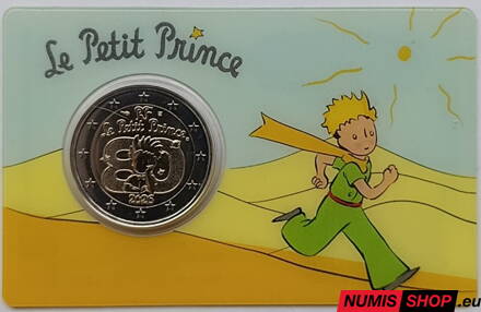 Francúzsko 2 euro 2026 - Malý princ - slnko - žltá - COIN CARD