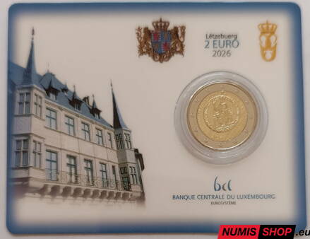 Luxembursko 2 euro 2026 - Cena Karola Veľkého - COIN CARD