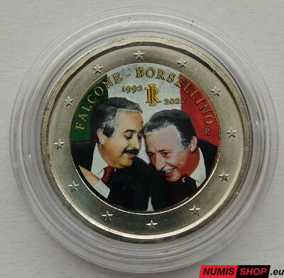 Taliansko 2 euro 2022 - Falcone - Borsellino - COLOR