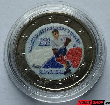 Slovensko 2 euro 2025 - Majstrovstvá Európy v hokeji - COLOR (trikolóra)