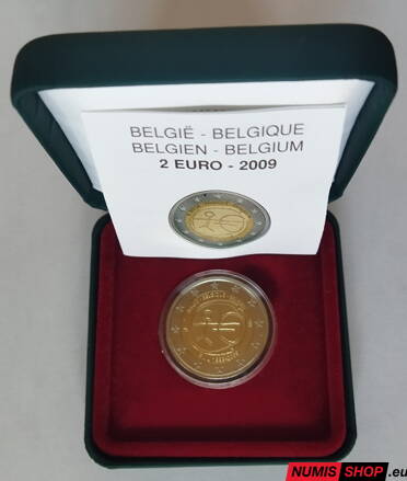 Belgicko 2 euro 2009 - 10. výročie hospodárskej a menovej únie - PROOF