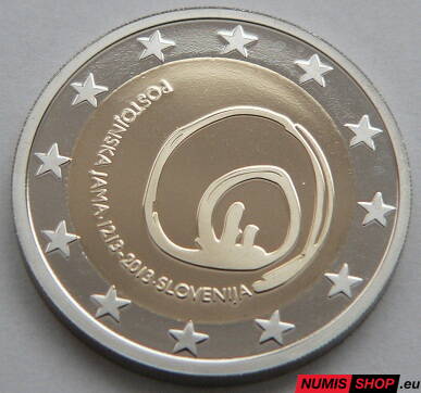 Slovinsko 2 euro 2013 - Postojnská jaskyňa - PROOF