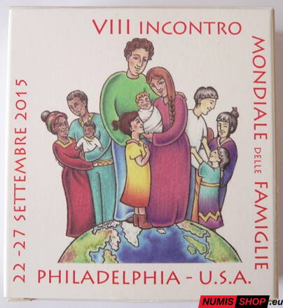 Vatikán 2 euro 2015 - Svetové stretnutie rodín - PROOF