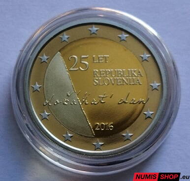 Slovinsko 2 euro 2016 - 25 rokov Slovinskej republiky - PROOF