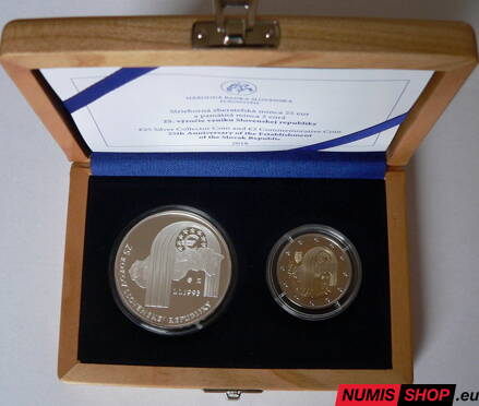 Slovensko 2 + 25 euro 2018 - 25. výročie SR - PROOF