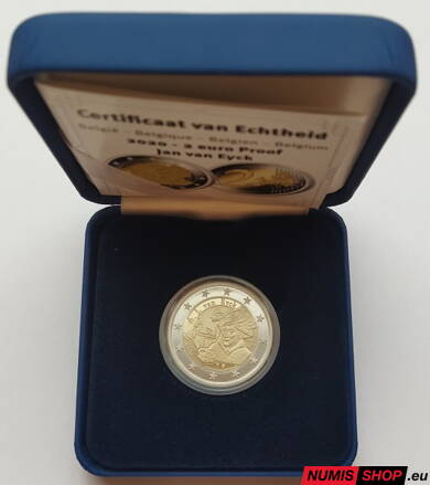 Belgicko 2 euro 2020 - Jan van Eyck - PROOF