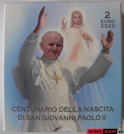 Vatikán 2 euro 2020 - Ján Pavol II. - PROOF 