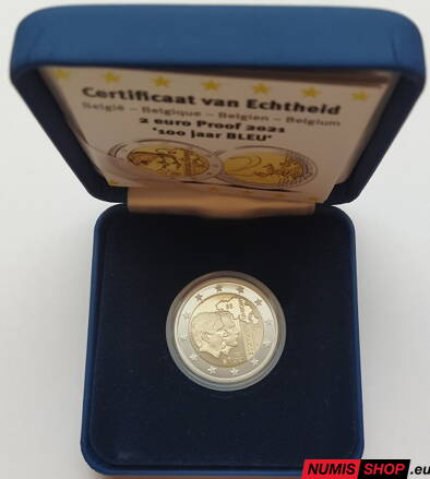 Belgicko 2 euro 2021 - Belgicko-luxemburská hospodárska únia - PROOF