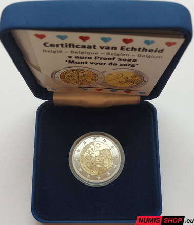 Belgicko 2 euro 2022 - Danke - Merci - PROOF