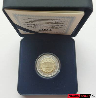 Grécko 2 euro 2024 - Demokracia v Grécku - PROOF