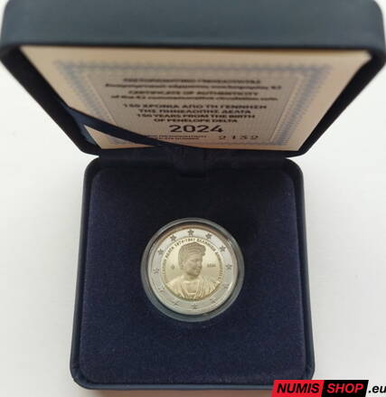 Grécko 2 euro 2024 - Penelope Delta - PROOF