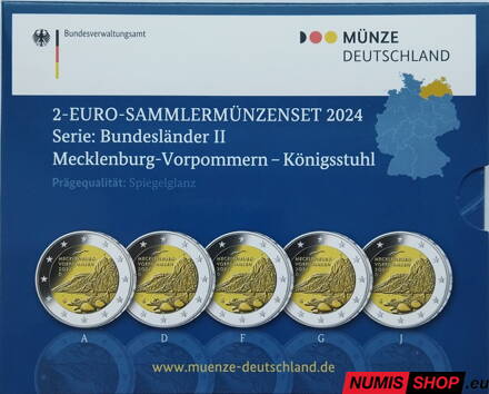 Nemecko 2 euro 2024 - Meklenbursko-Predpomoransko - sada - PROOF
