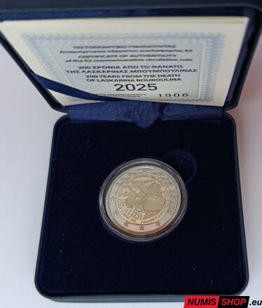 Grécko 2 euro 2025 - Laskarina Bouboulina - PROOF