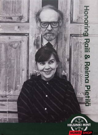 Fínsko 2 euro 2026 - Raili & Reima Pietilä - PROOF