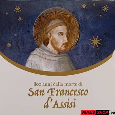 Taliansko 2 euro 2026 - Svätý František z Assisi - REVERSE PROOF