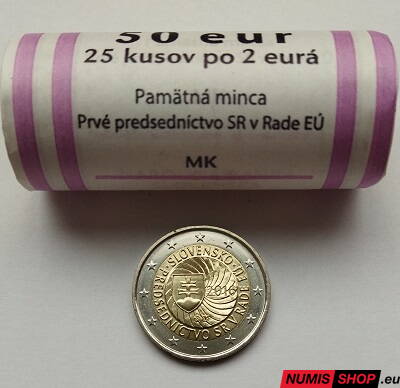 Slovensko 2 euro 2016 - Predsedníctvo - rolka / roll