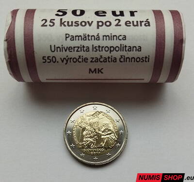 Slovensko 2 euro 2017 - Academia Istropolitana - rolka / roll