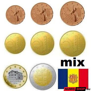 Sada Andorra mix - 1 cent - 2 euro - UNC