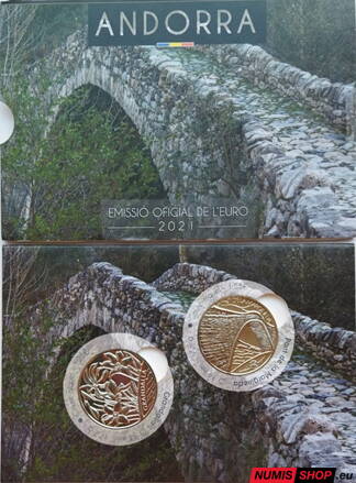 Andorra 2 x 1,25 euro 2021 - Grandalla a Pont de la Margineda - BU