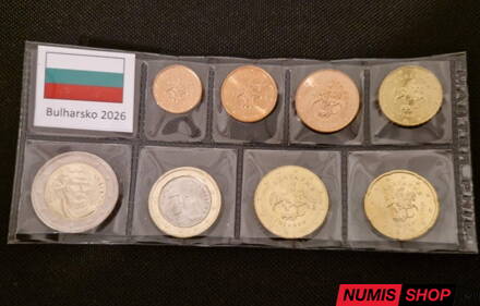 Sada Bulharsko 2025 - 1 cent - 2 euro - UNC 