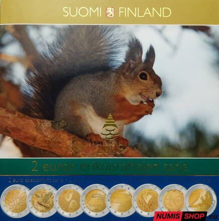 Sada Fínsko 2009 II - 7 x pamätné 2-euro