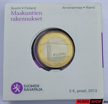 Fínsko 5 euro 2013 - Aland - PROOF