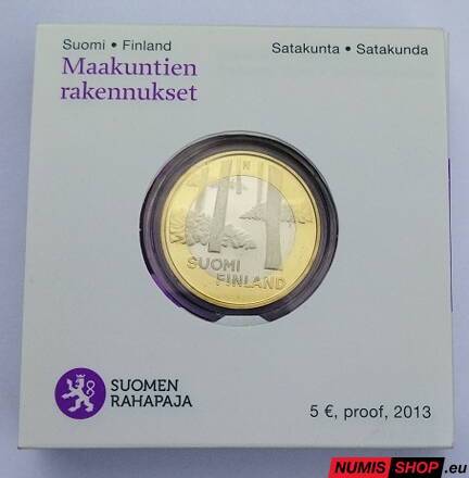 Fínsko 5 euro 2013 - Satakunda - PROOF