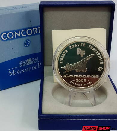 Francúzsko 10 euro 2009 - Concorde - PROOF