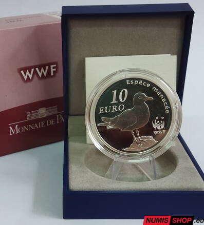 Francúzsko 10 euro 2011 - World Wildlife Fund - PROOF