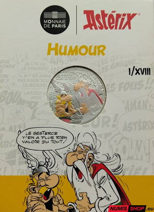 Francúzsko 10 euro 2022 - Asterix - Humor - COLOR - 1/18