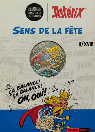 Francúzsko 10 euro 2022 - Asterix - Zmysel oslavovať - COLOR - 2/18