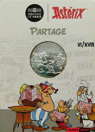 Francúzsko 10 euro 2022 - Asterix -  Zdieľanie - 6/18
