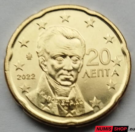 20 cent Grécko 2022 - UNC 