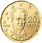 20 cent Grécko 2006 - UNC 