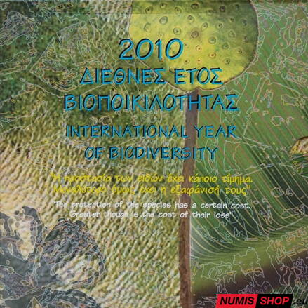 Sada Grécko 2010 - Biodiverzita (3,88 + 10 euro Ag)
