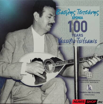 Grécko 5 euro 2015 - Vassilis Tsitsanis - BU