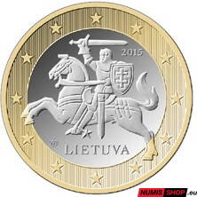 1 euro Litva 2015 - UNC 