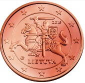 2 cent Litva 2015 - UNC 