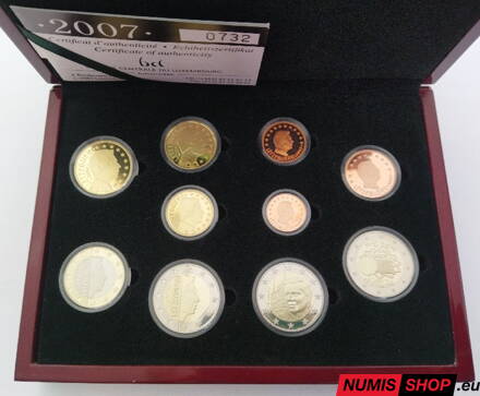 Sada Luxembursko 2007 + pamätné 2 x 2 euro - PROOF