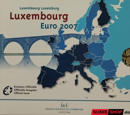 Sada Luxembursko 2007 + 2 x pamätné 2 euro