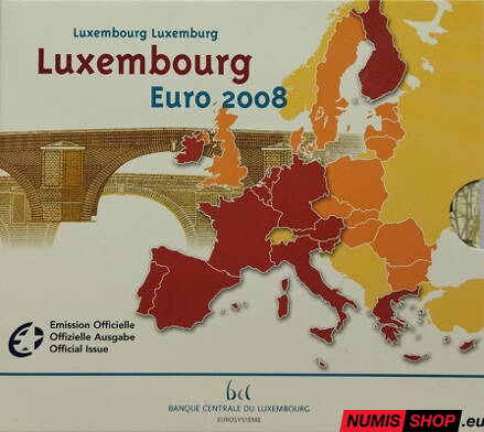 Sada Luxembursko 2008 + pamätné 2 euro