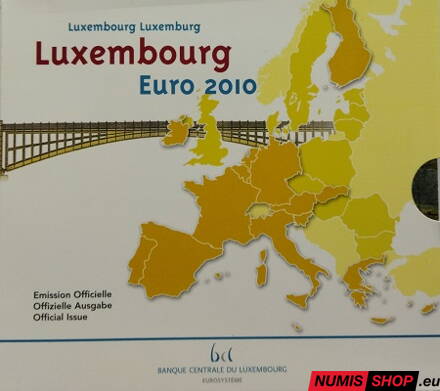 Sada Luxembursko 2010 + pamätné 2 euro