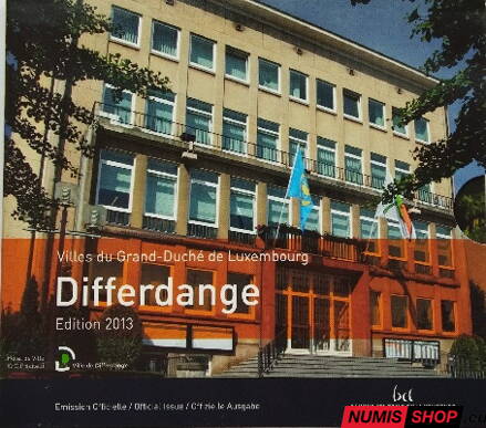 Sada Luxembursko 2013 Differdange + pamätné 2 euro Hymna